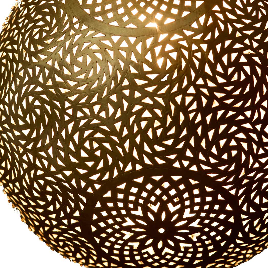 Orientalische Kupferlampe Mercan Detail