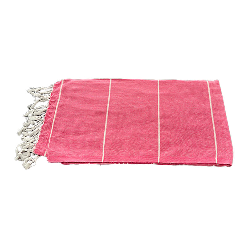 Deluxe Hamam-, Strand- und Saunatuch 100 x 180 cm, 100% Baumwolle-Rosa