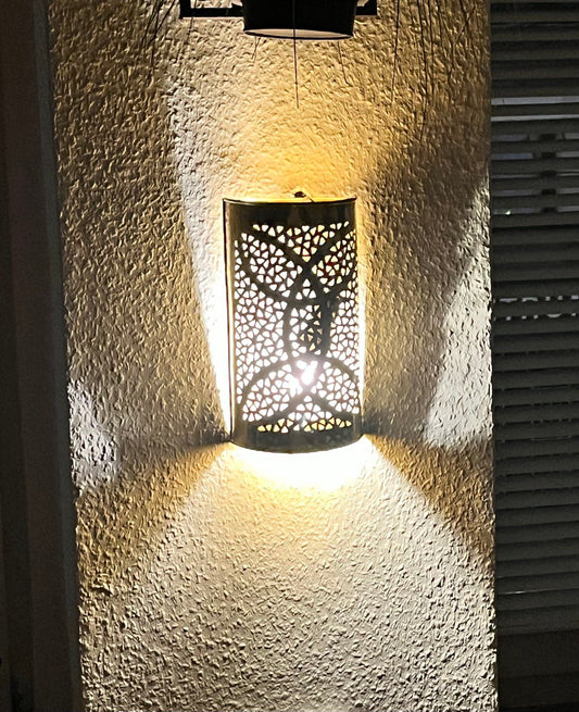 Orientalische Kupfer Wandlampe Cevher