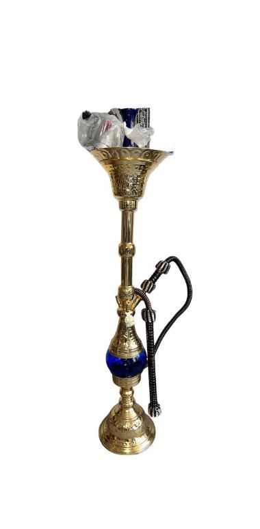 Handgefertigte Kupfer El Khawanky Shishahöhe 112 cm  Wasserpfeife Nargile Deluxe