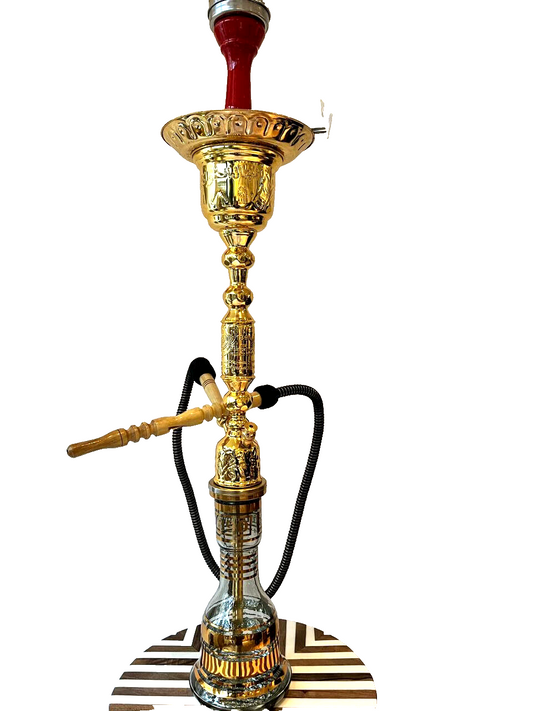 Shisha Handgefertigte Kupfer El Khawanky Shisha Wasserpfeife Nargile Deluxe