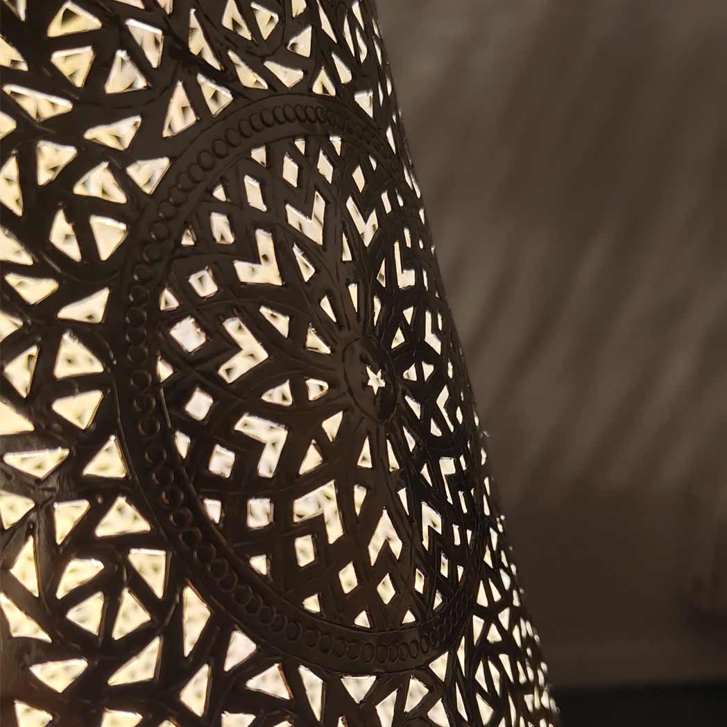 Orientalische Stehlampe „Shirin“ – Eleganz in Kupfer in goldener Pracht Höhe 150cm