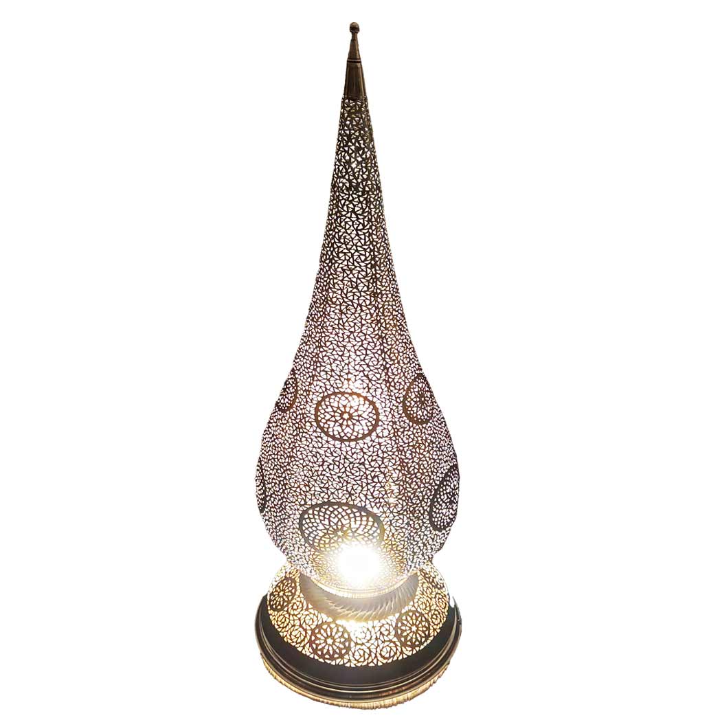 Orientalische Stehlampe „Shirin“ – Eleganz in Kupfer in goldener Pracht  Höhe 150cm